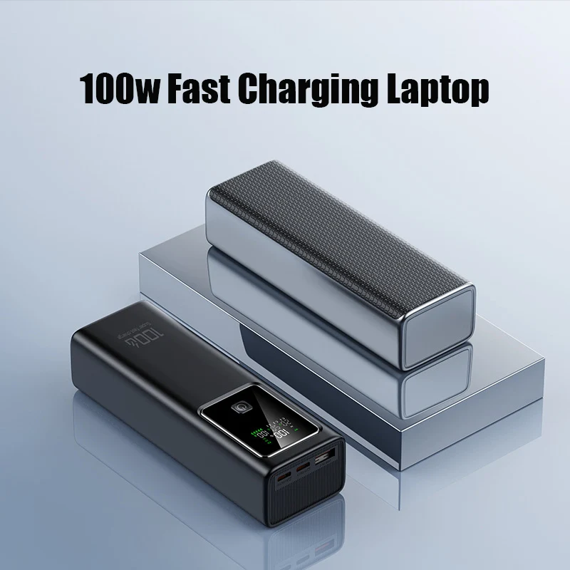 50000mAh PD100W Power Bank Super Fast Charging External Spare Battery Large Capacity Portable Powerbank For Laptop iPhone Xiaomi