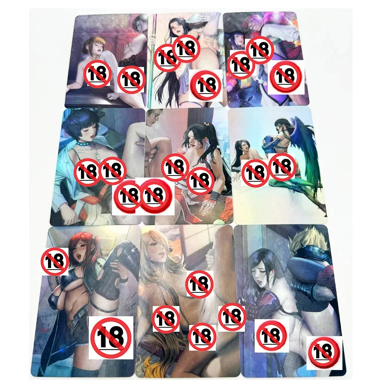 9 pz/set Mai Shiranui ACG Sexy Nude Toys Hobby Hobby collectible Game Collection carte Anime