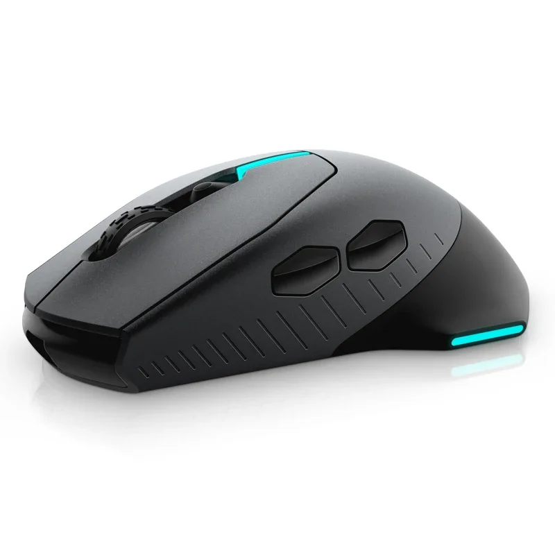 ماوس ألعاب سلكي ولاسلكي ، مستشعر بصري ، 7 أزرار ، 3 مناطق ، إضاءة Alienfx RGB