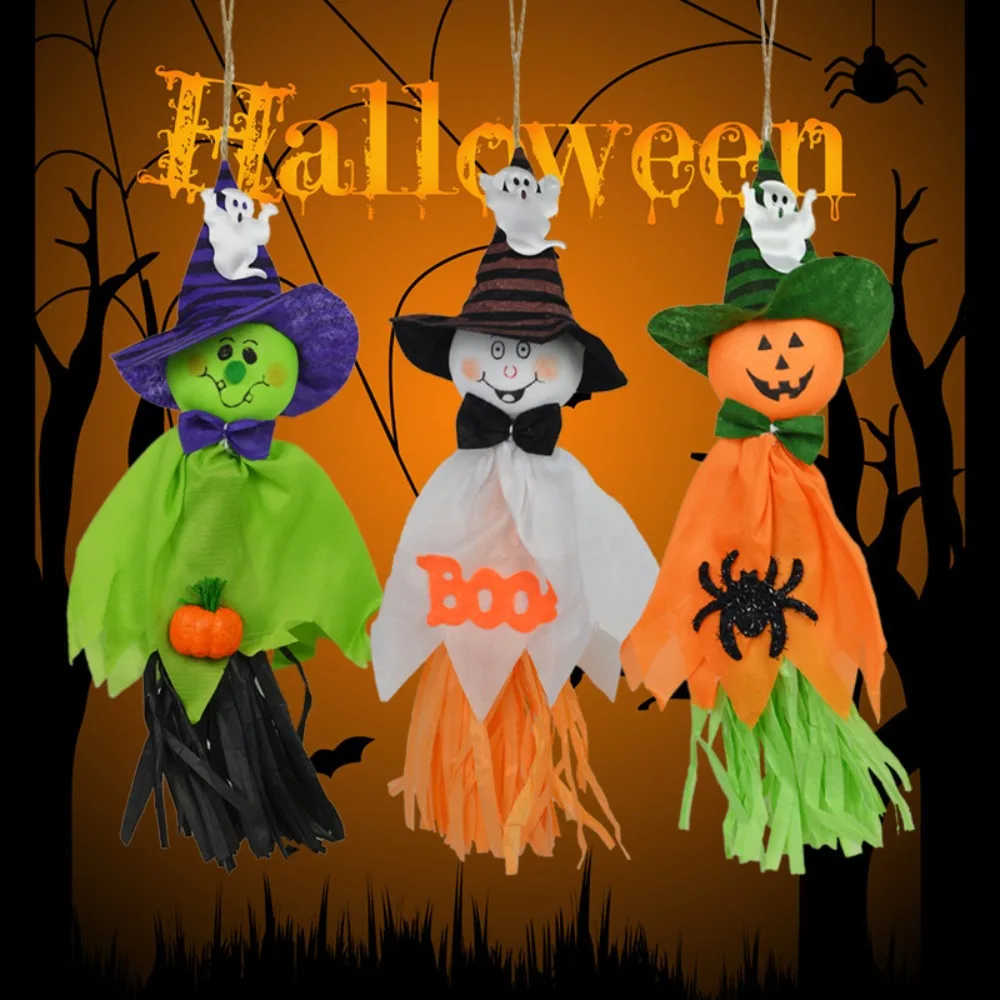 Decoration Cloth Paper Halloween Hanging Ornaments Charm Fluttering Design Ghost Hanging Pendant Pumpkin Gift