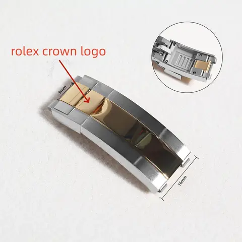 Fit For Rolex Yacht-Master Submariner Daytona Oyster Bracelet Folding Over Clasp 904L Stainless Steels