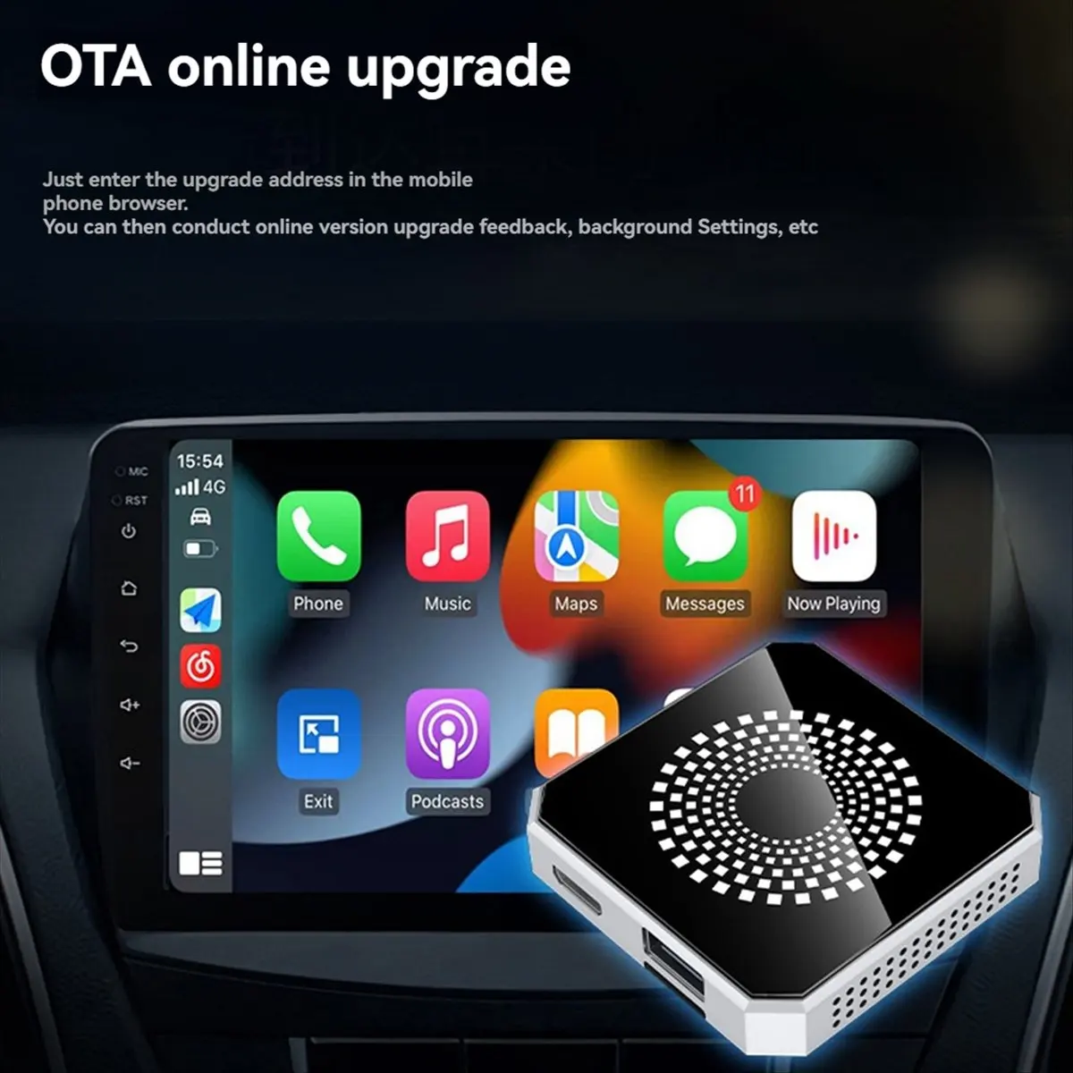 618 Mega Sale-Wireless Carplay to Android AI Box Carplay/Android Auto to Android 13 Supports Split-Screen Interaction with HD Po