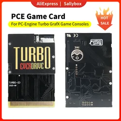 Tarjeta de juego TURBO EVERDRIVE PCE, unidad Flash, tarjeta de memoria, tienda NTSC/Pal, archivos de juego para consolas de juegos PC-Engine Turbo GrafX