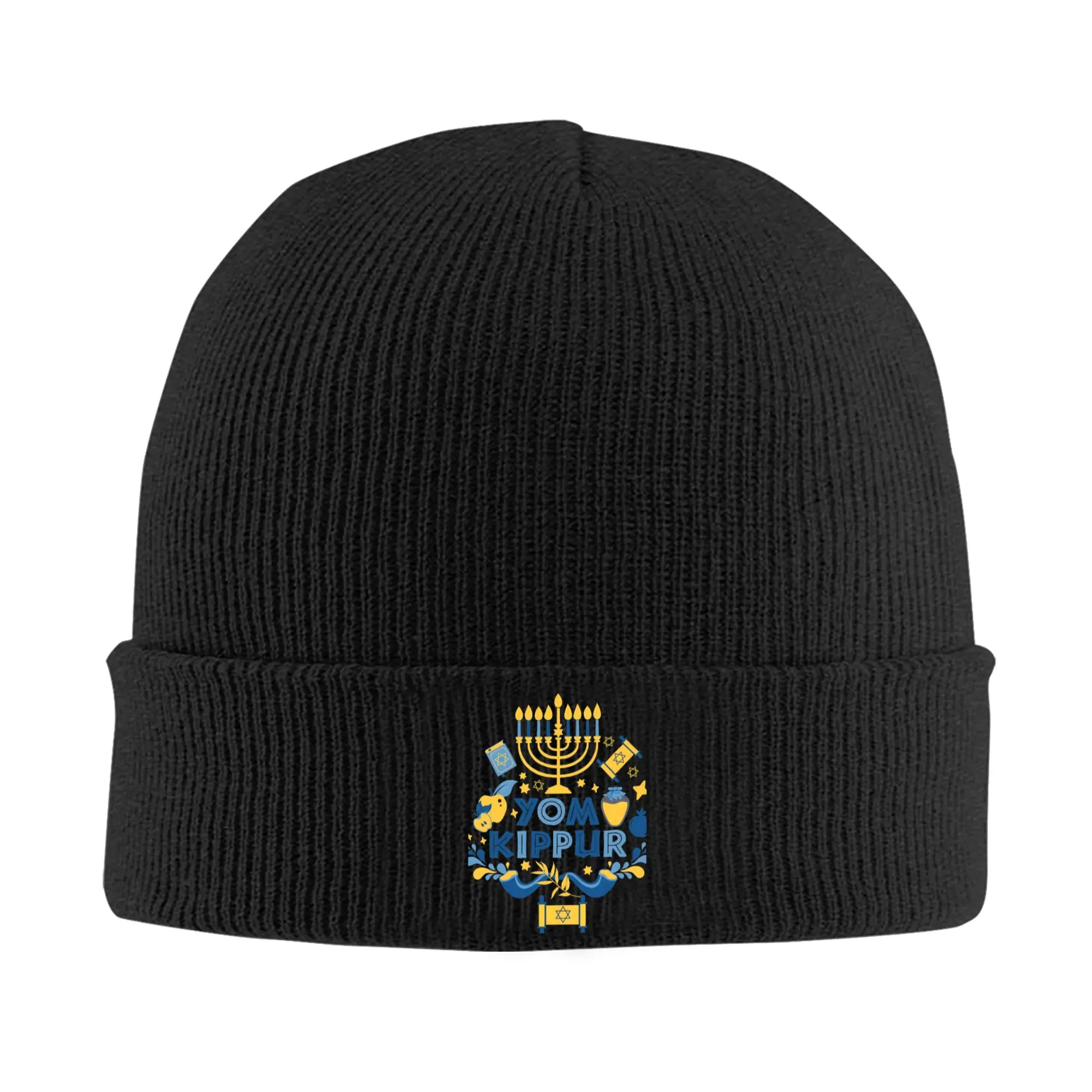 Hanukkah Yom Kippur Knitted Hat Beanie Winter Hat Warm Acrylic  Hip Hop  Cap Men Women Gifts,