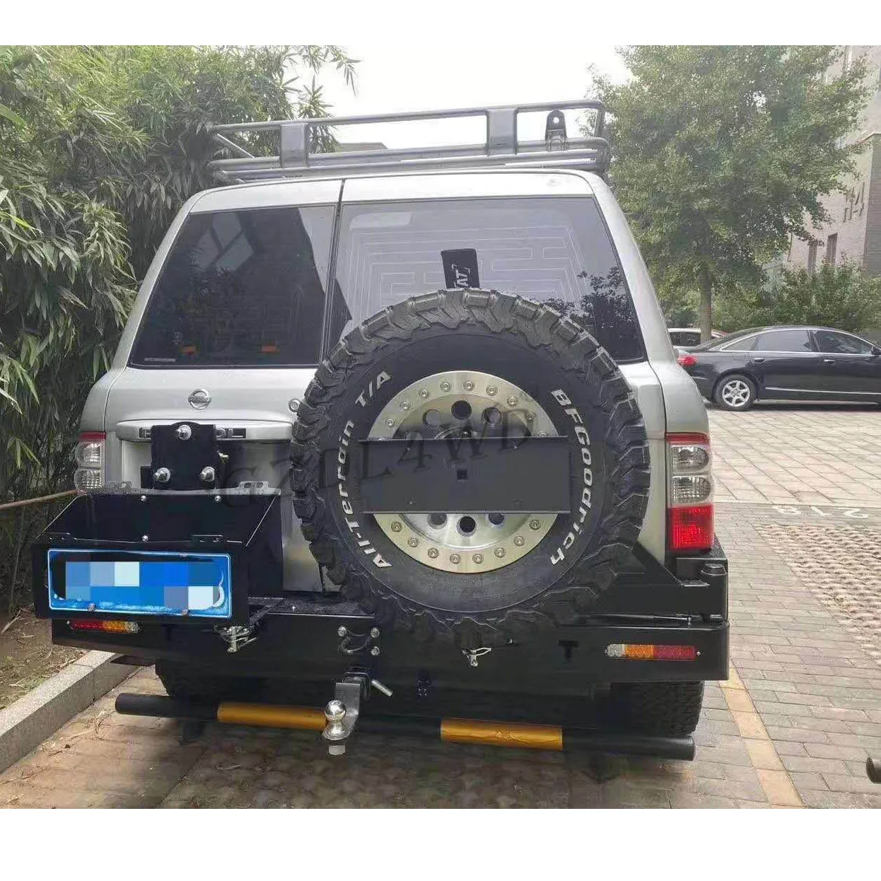 مصد للطرق الوعرة 4x4 لسلسلة Patrol GU Patrol Y61 المصد الخلفي للقضيب الخلفي