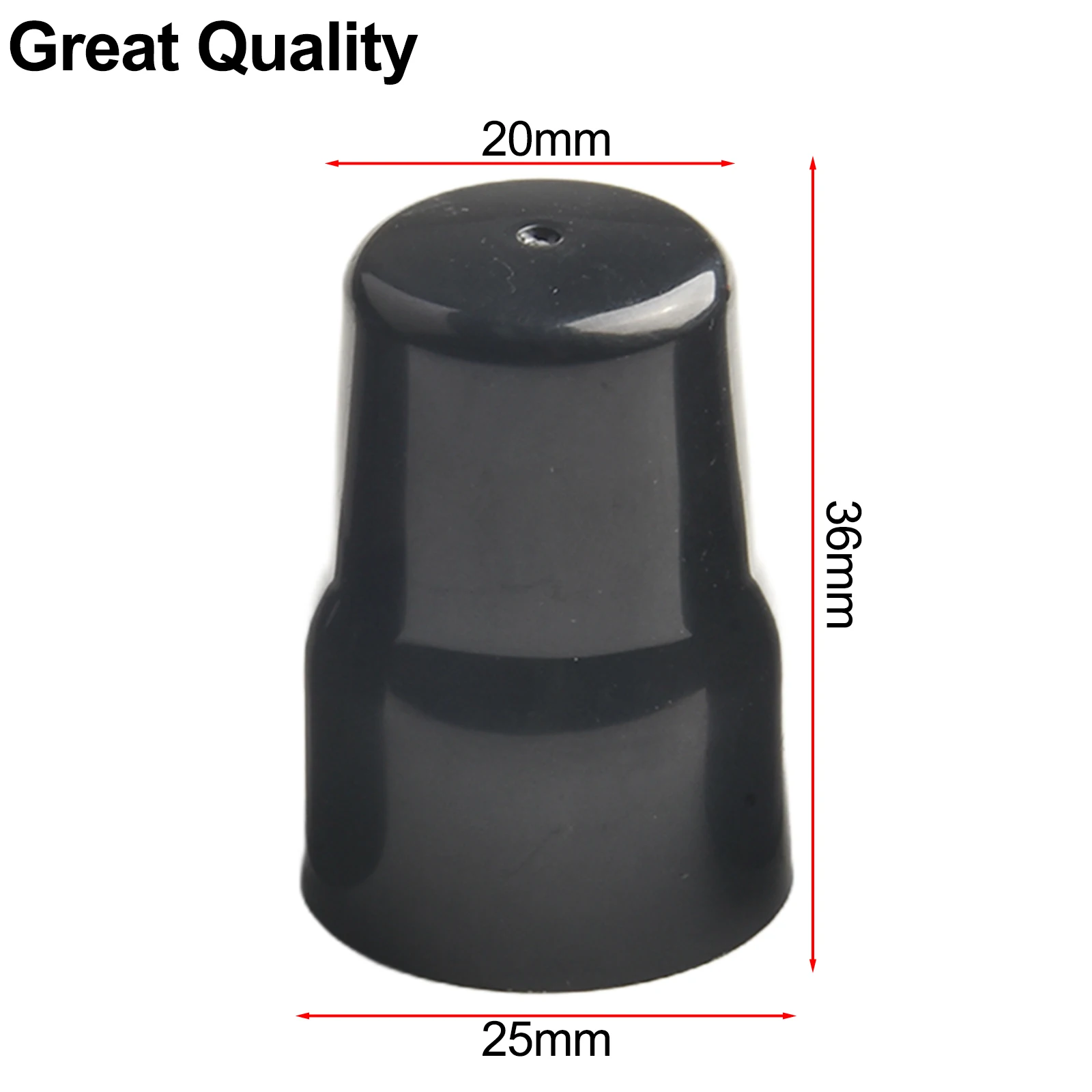 Tampa plástica do radiador de 20mm, tampa de plástico abs, cobertura perfeita da haste da válvula, design de aderência segura para válvulas do radiador