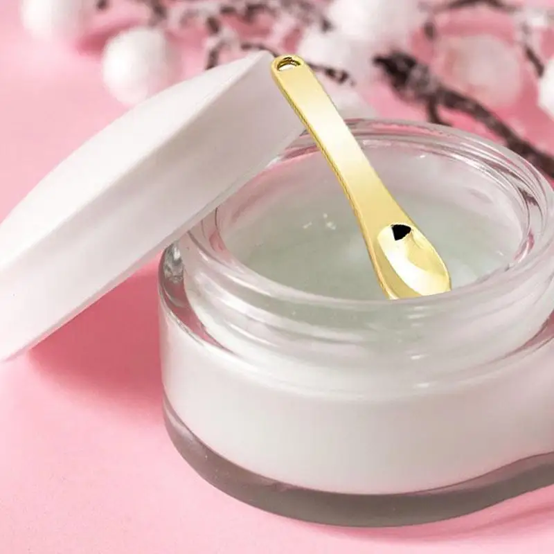 Metalowa szpatułka do makijażu 6X małe miarki wielokrotnego użytku aplikator kosmetyczny metalowa łyżka nawilżająca do kremu pod oczy akcesoria kosmetyczne