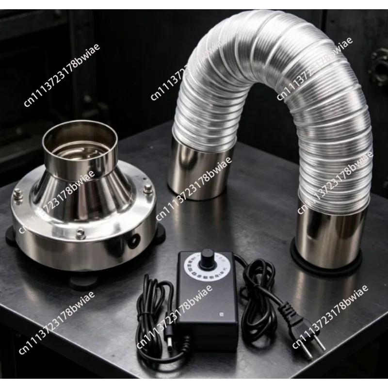 Electric Multifunctional Coffee Smoke Extractor Coffee Bean Roaster Puff Drawer 8000RPM 156CFM 304 Stainless Steel Base AD-400