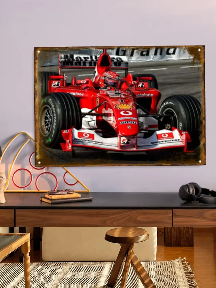 Michael Schumacher F1 Legend Large Wall Cheap Wall Hanging Tin Sign Vintage Metal Poster Metal Wall Art Home Studio Metal Retro