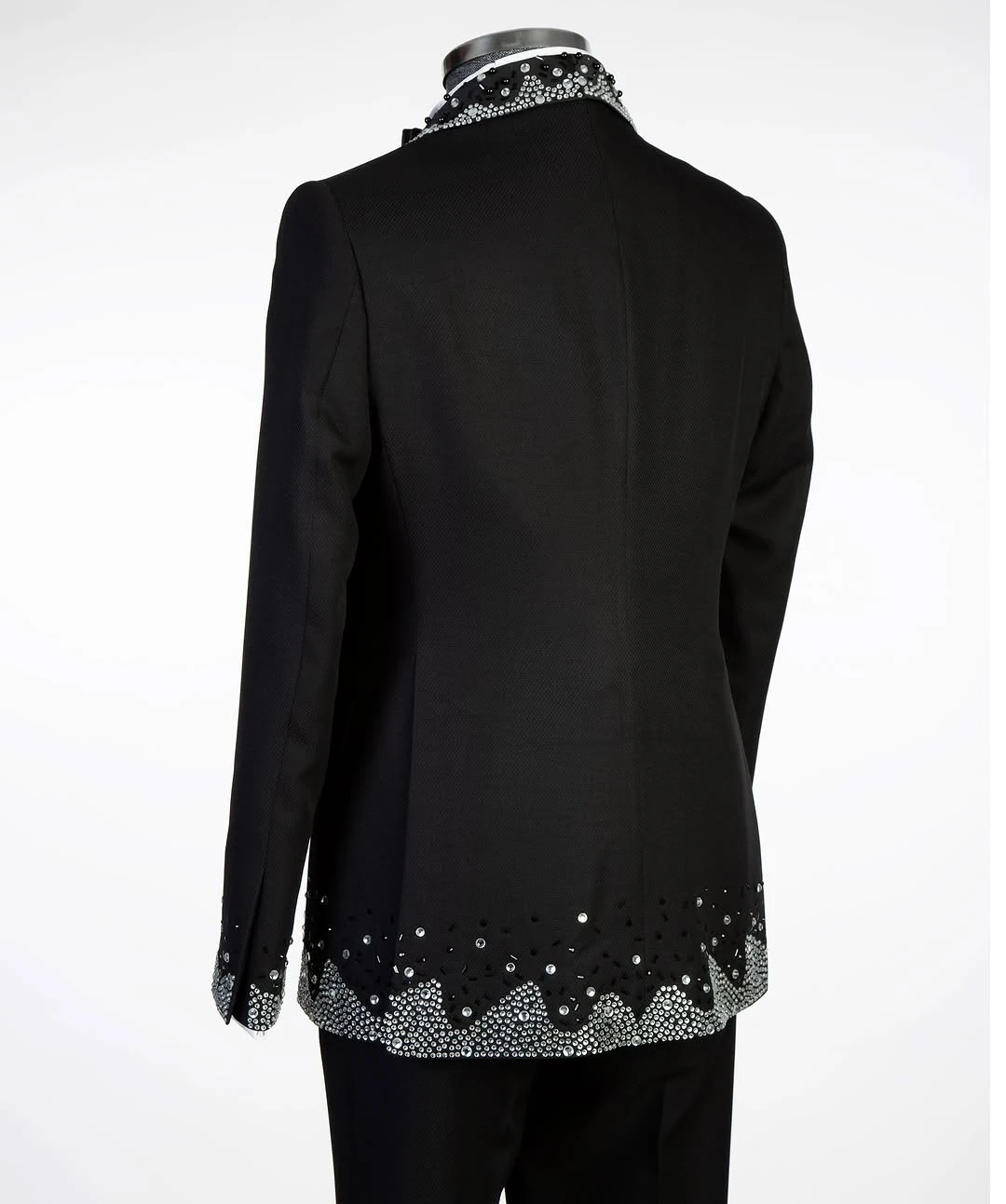 Sfilata di moda Uomo Smoking Formale Scialle con perline Completo Risvolto Abbigliamento da sposo Affari Festa di compleanno personalizzata 2 pezzi