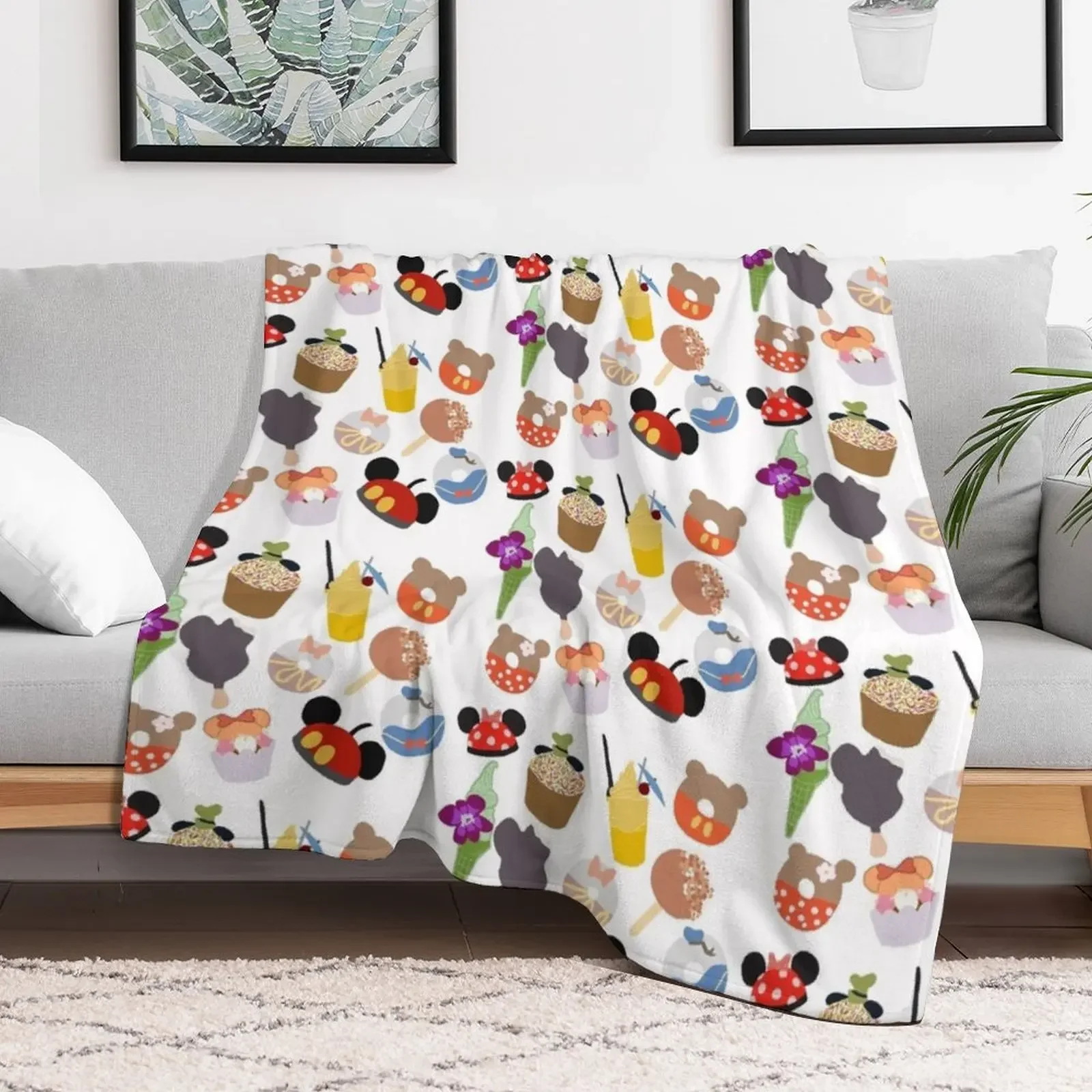 New A magical snack Throw Blanket Faux Fur Soft Warm Blanket for Bed