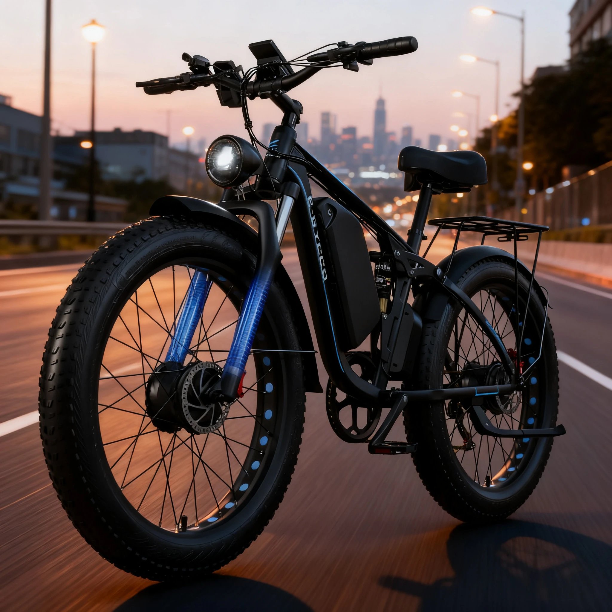 EB7 pro 2000W dual motor electric bicycle 52V 23AH battery full suspension 26-inch tire off-road electric bicycle speed 55KM/H
