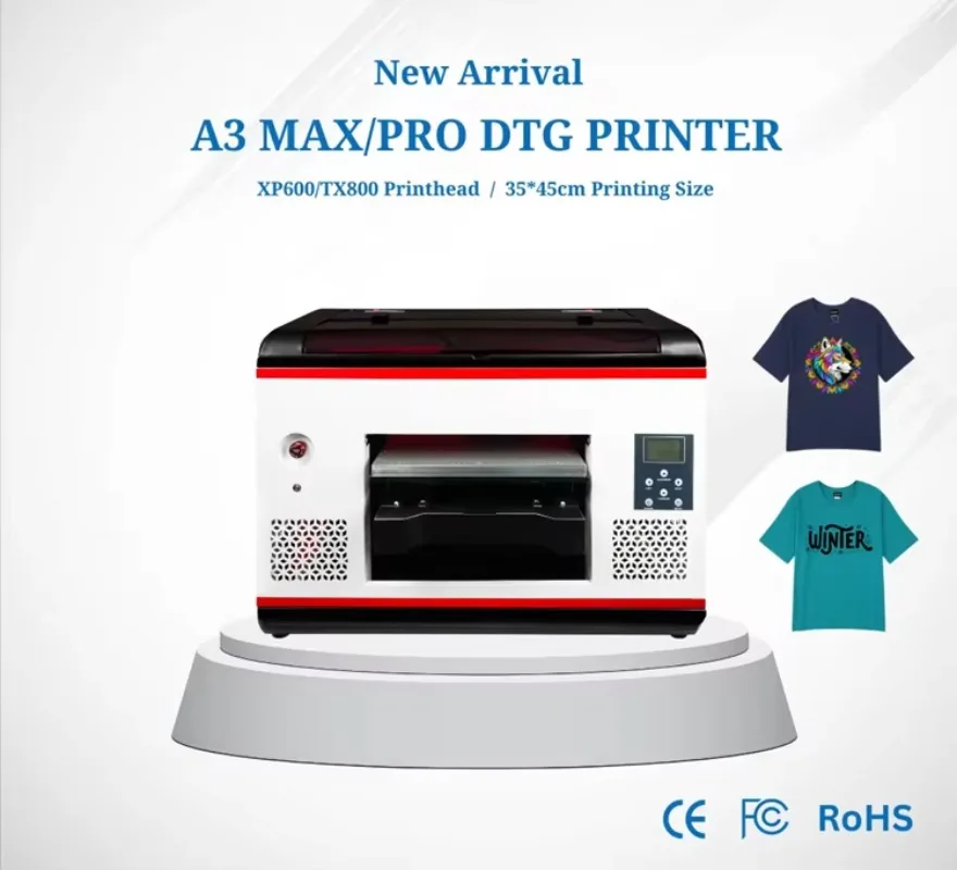 Directly Print on Cloths Fabric Textile T Shirt Clothes Digital Inkjet Printing Machine