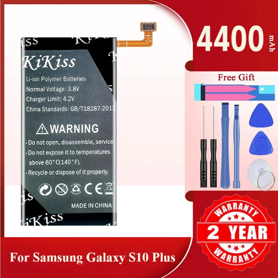 

4400mAh Battery EB-BG975ABU For Samsung Galaxy S10 Plus S10+ S10Plus SM-G975F/DS SM-G975U/W G975W G9750 Replacement Battery