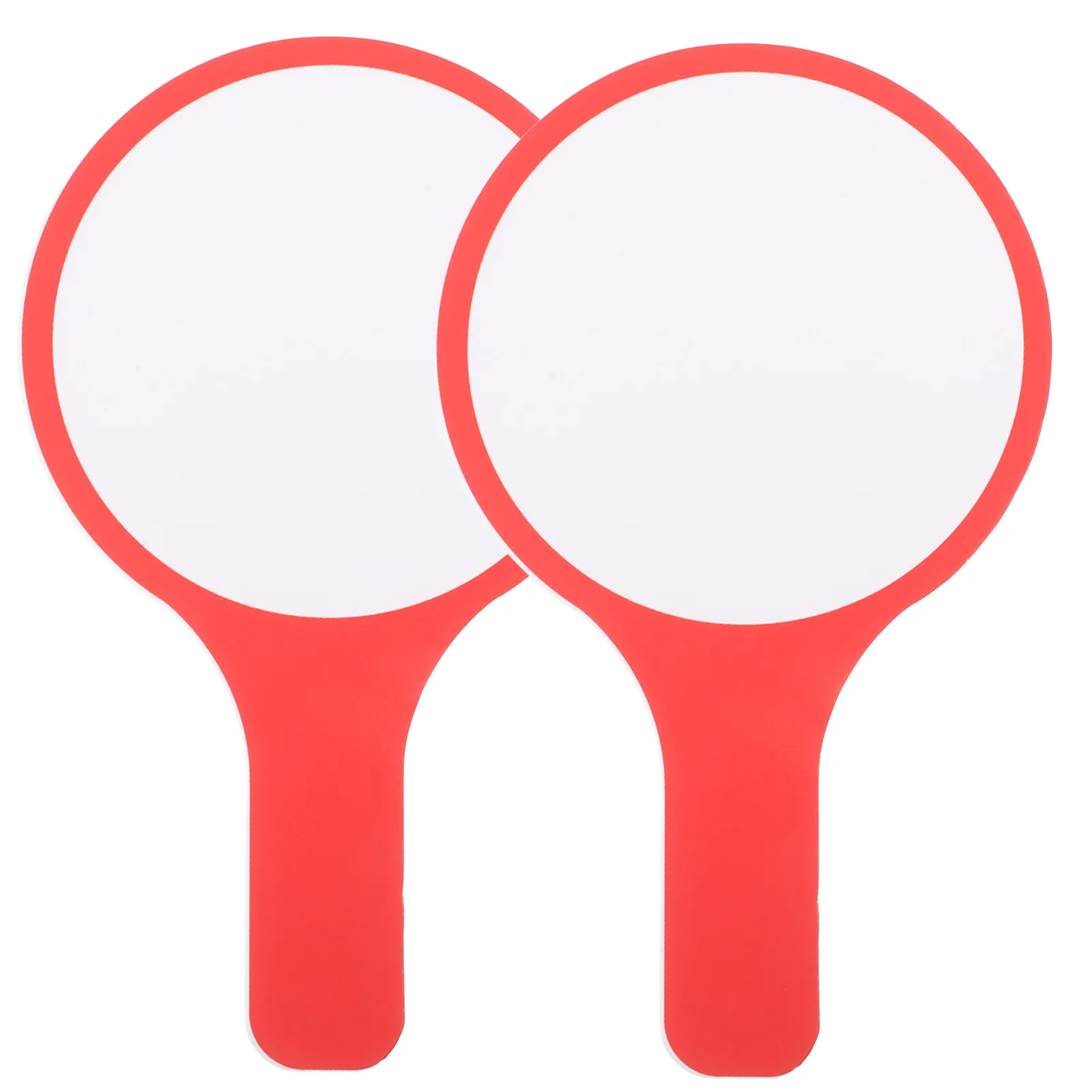 2Pcs White Dry Erase Paddles Handheld Scoreboards for Classroom Engagement Interactive Teaching Mini Whiteboards for Students