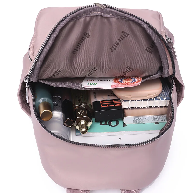 2024 Fashion Waterproof Nylon Female Backpack Women Preppy Style School Bags For Girls Big Capacity Travel Backpack Sac A Dos