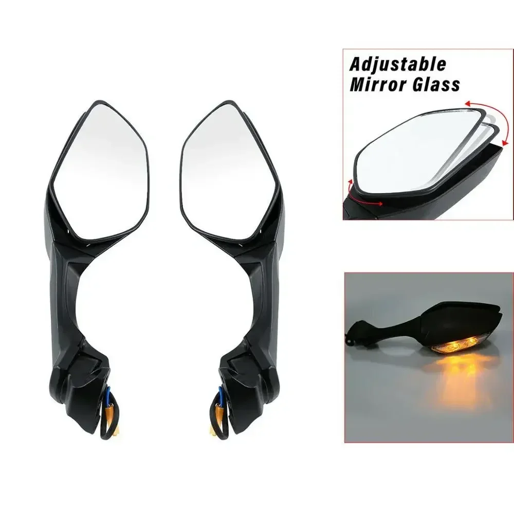 For Kawasaki Ninja ZX-10R ZX 10R 2016-2023 2017 2018 2019 Motorcycle Acsessories Rearview Mirrors Turn Signals
