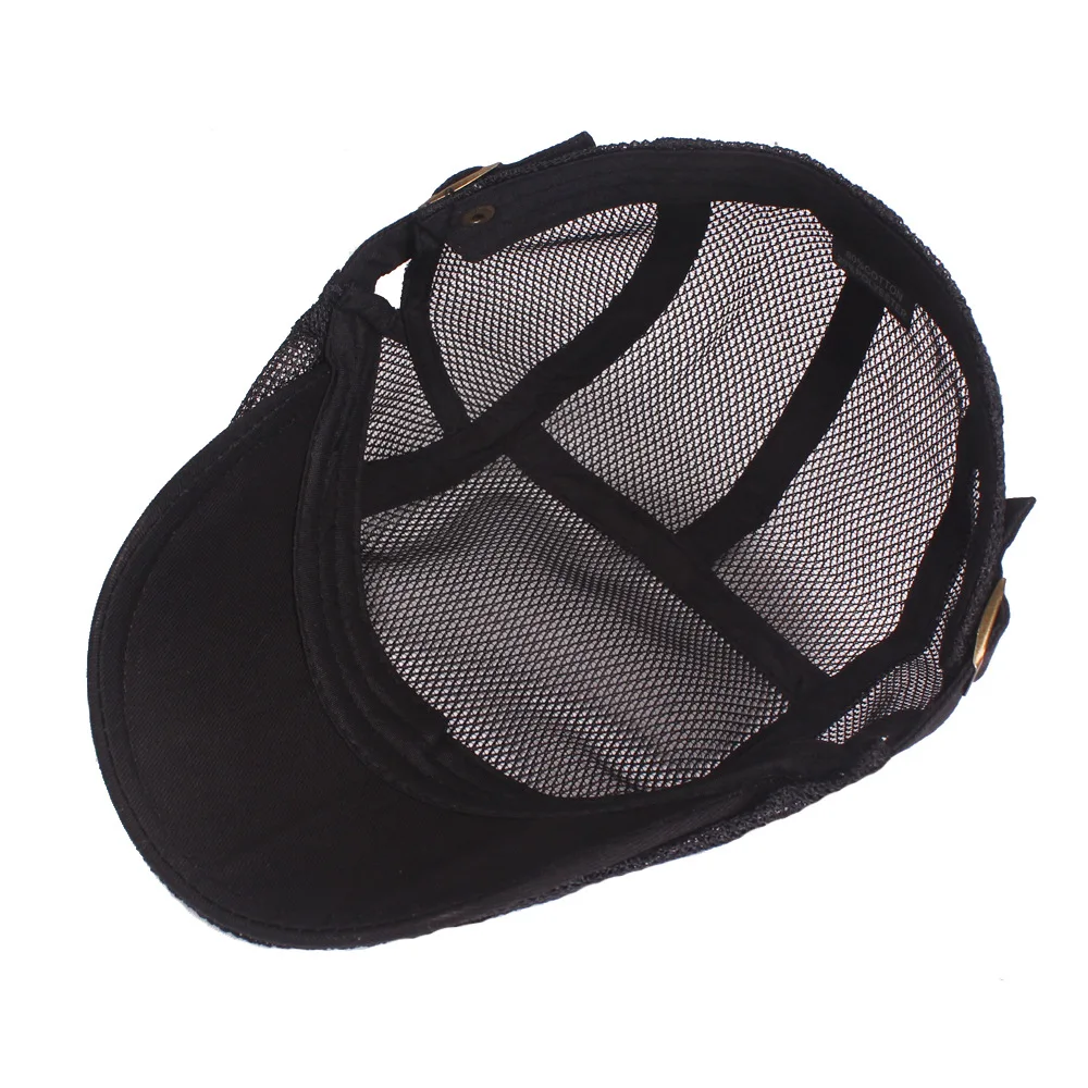 Mesh hat for men and women mesh duckbill hat for spring and summer, breathable and sunshade Literary youth beret