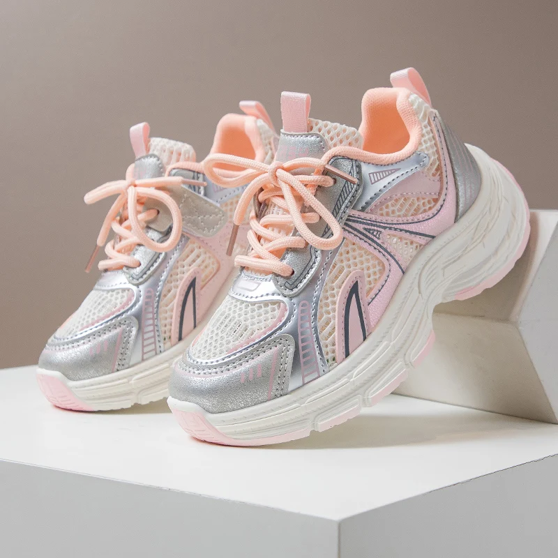 

Children's Boys Girls Chunky Sneakers Kids Hiking Tennis Running Shoes New Toddler Lightweight Breathable Casual Trainers