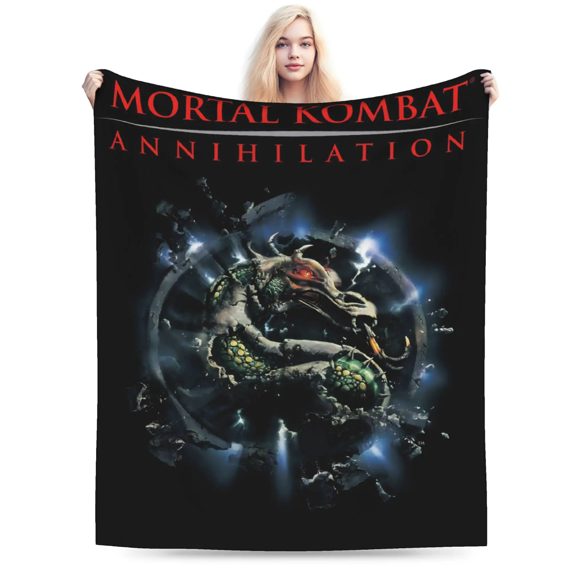 Mortal Kombat II Moive 2026 Throw Blanket for Couch  Soft Cozy Plush Blanket 50x60 Inch Multiple Sizes Bedspreads All Seasons
