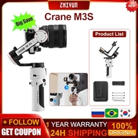 ZHIYUN Crane M3S Camera Gimbal Stabilizer Handheld Quick Release for Mirrorless Cameras Phone for Sony for Canon for iPhone 14