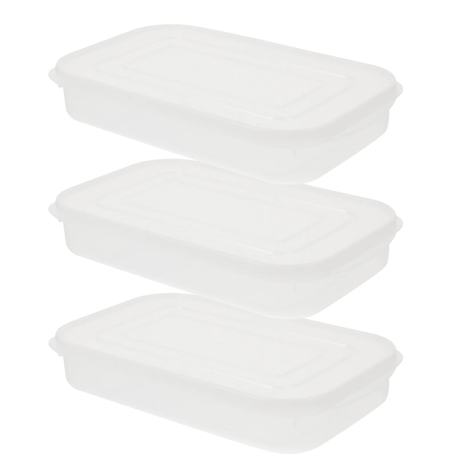 

3pcs Food Storage Box Refrigerator Container Fresh-Keeping Organizer Stackable Vegetable Fruit Container Freezer Organizer With