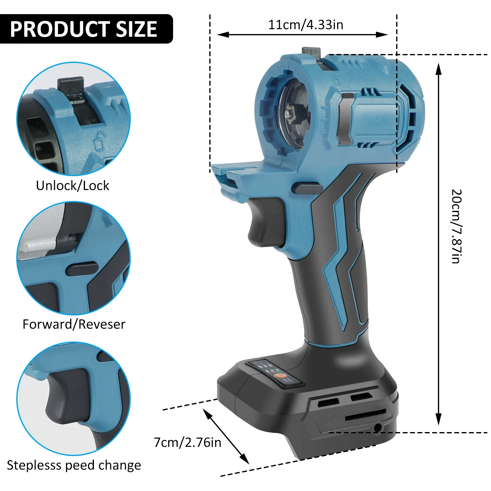 Cordless Drill Rechargeable Electric Screwdriver 18V Lithium Battery Multi-function Power Tool Impac Drill Woodworking Household