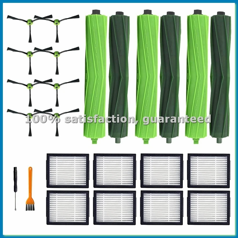 

24 шт. для I3, I3+, I7, I7+, I4, I6, I6&I8, I8+/Plus, E5, E6, E7, J7, I, E и J серий: Запчасти для пылесосов, роликовые щетки, фильтры - ABRM