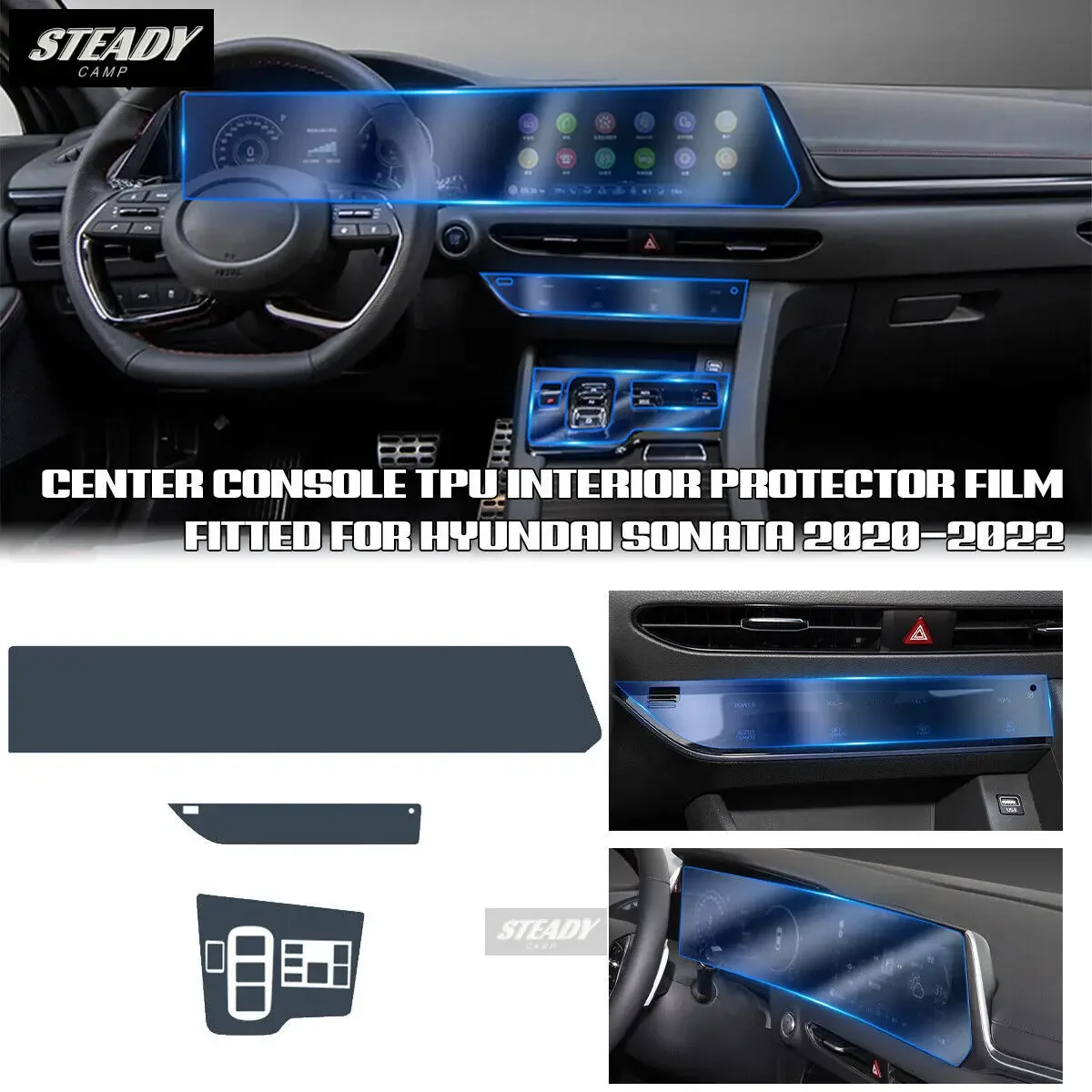 

Прозрачная центральная консоль для Hyundai Sonata 2020 2021 2022, аксессуары для ремонта от царапин