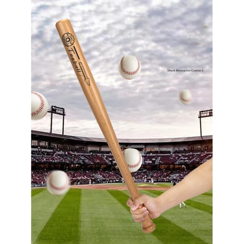 Comfortable Grip Wood Baseball Bat Self Defense Softballs Bat Professionals Baseball Stick Outdoor Sports Fitness Equipment