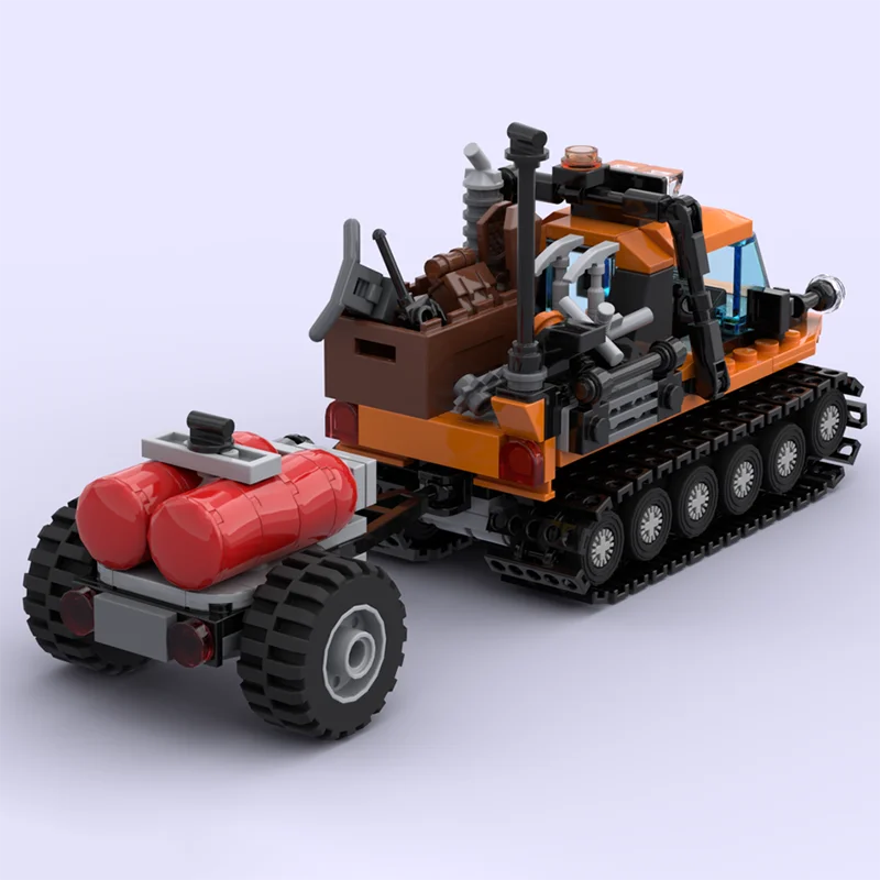 ชุดตัวต่อโมเดลรถบรรทุกเมือง โมเดลสโนว์ฟ็อกซ์อาร์กติก ของเล่นเทคโนโลยีแบบโมดูล ของขวัญคริสต์มาส ชุดประกอบ DIY