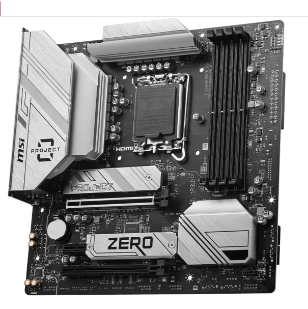 MSI Mainboard B760M PROJECT ZERO DDR5 WIFI Motherboard  Support CPU 14600K/14600KF/14700KF(Intel B760/LGA 1700)