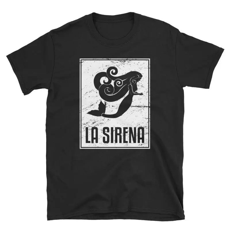 La Sirena Loteria camiseta tarjeta de Lotería desgastada