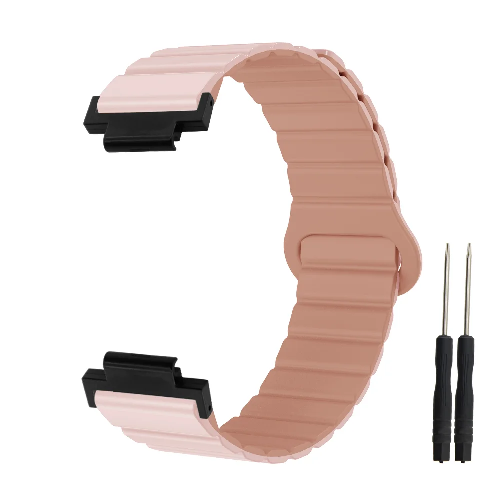 

Magnetic Watch Band For Garmin Watch 235 Quick Release Breathable Silicone Replacement Adjustable Sport Smart Watch Strap Unisex