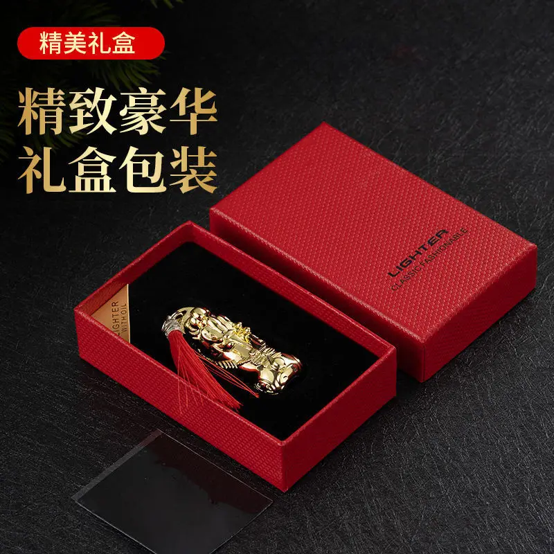 China Fashion 10000 matches Exquisite Blessed Pixiu Divine Beast Pendant Portable Reusable Ignition rod Men Gift