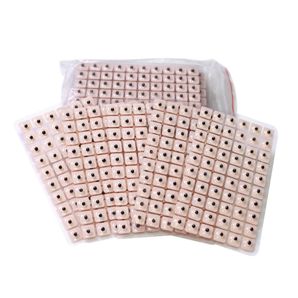 600pcs Disposable Press Needle Ear Seeds Acupuncture Vaccaria Plaster Bean Massagee Multi-Condition Ear Seed Acupressure