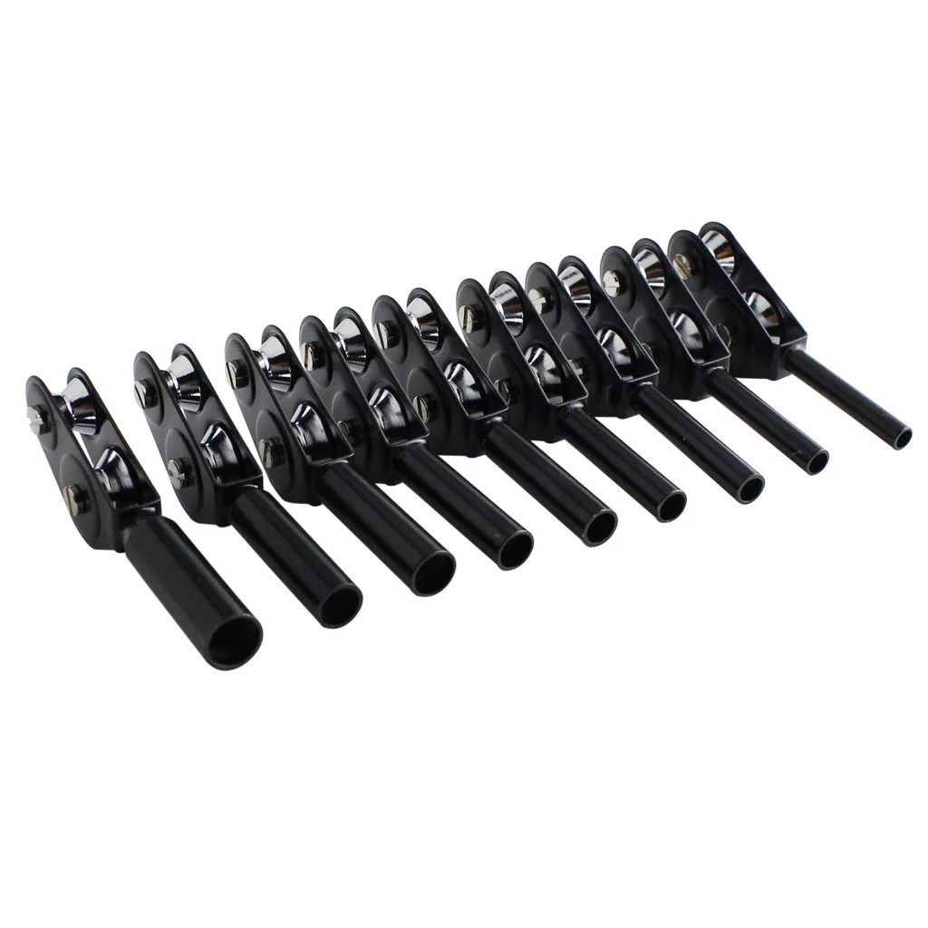 10 teile/satz Angelrute Spitze Guide Roller, Top Ring Pulley Für Meer Boote Angeln Doppel Pulley Draht Ring Angeln werkzeug