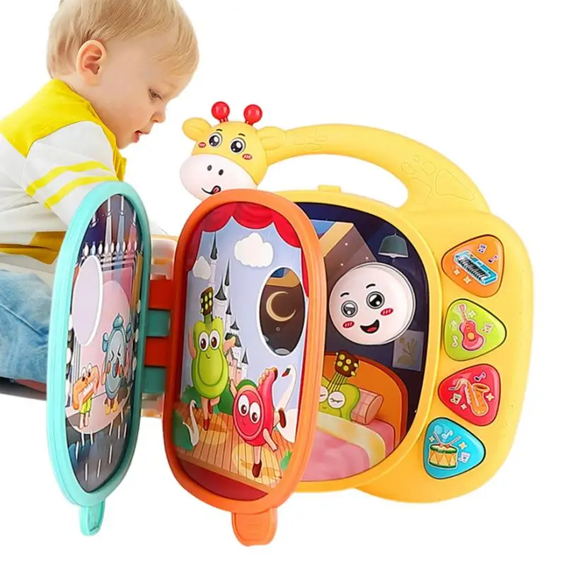 Babies Musical Toys Multifunctional Early Learning Musical Creative Educational Toys Musical Rhymes Book Toddle Toy For Kids