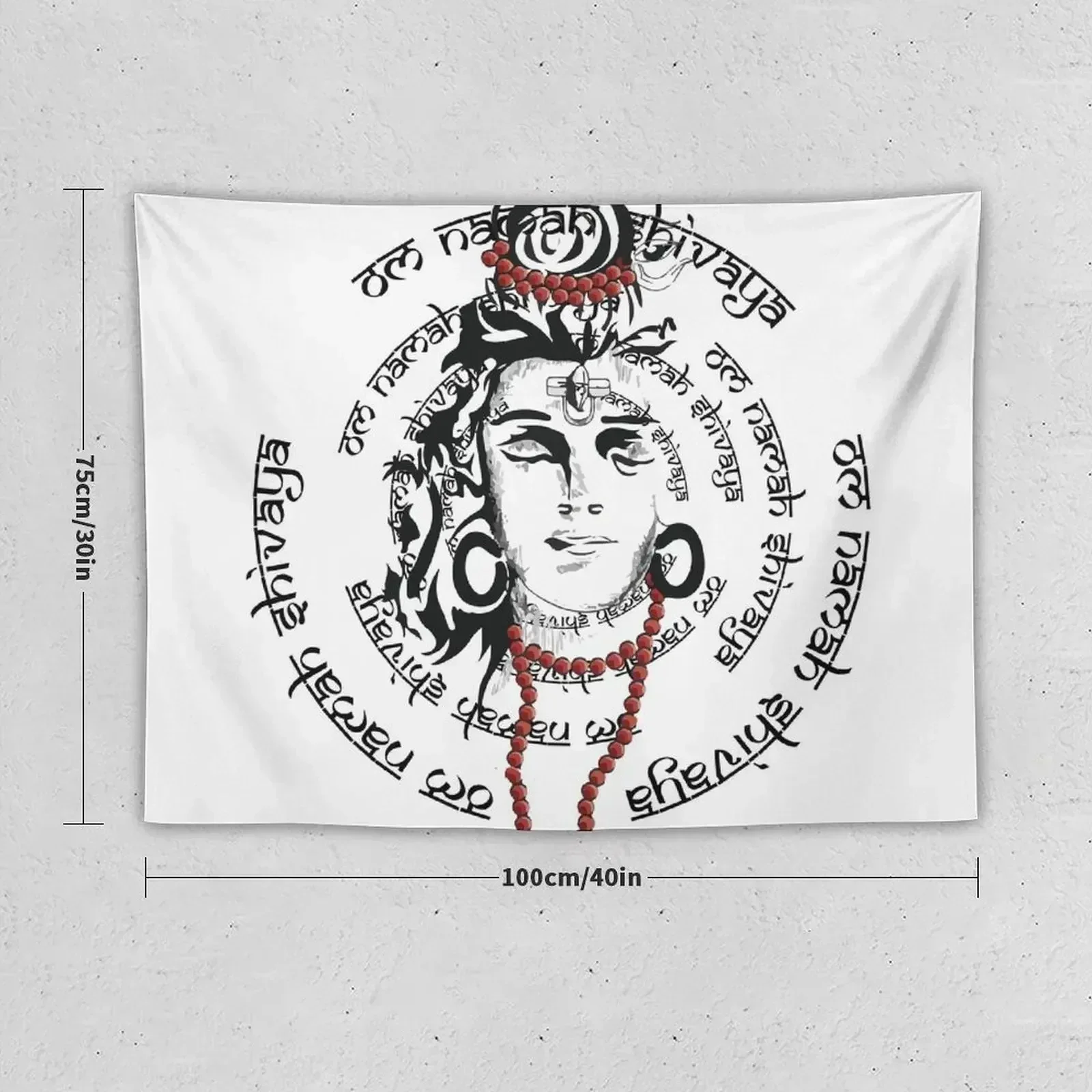 Om Namah Shivaya men's and women's t shirt Clothing & Accessories vol 1 Tapestry Aesthetic Room Decor Korean Tapestry