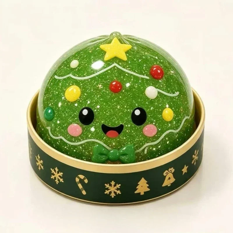Weihnachts-Quetschspielzeug: Schneemann, Elch, Weihnachtsmann mit Box, Stressabbau, Frohe Weihnachten, Neujahrsgeschenk 2027 – Detail 8