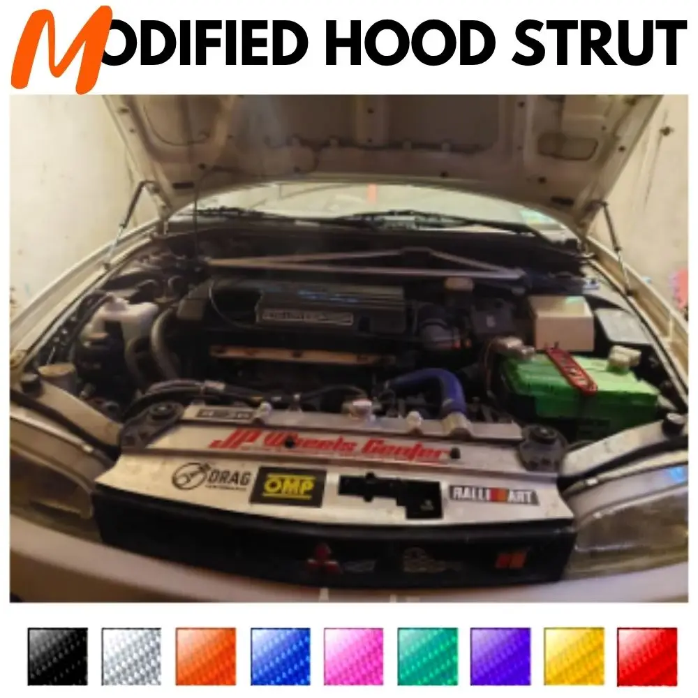 

Front Hood Struts for 1995-2003Mitsubishi Mirage MK5 Shock Lift Supports Bonnet Gas Dampers Springs No-Drill