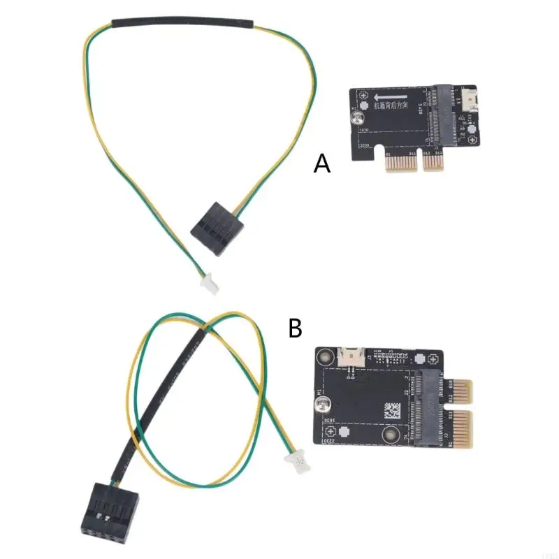 CORA M.2 To PCIE Converter Board For Ax210 Ax200 Desktop Metal Mini Adapter