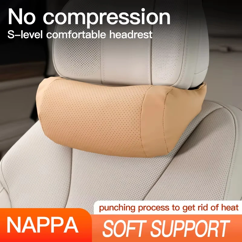 Update Car Headrest Neck Support Seat Soft Neck Pillow Breathable Universal Protector Cushion Neck Rest Auto Accessories