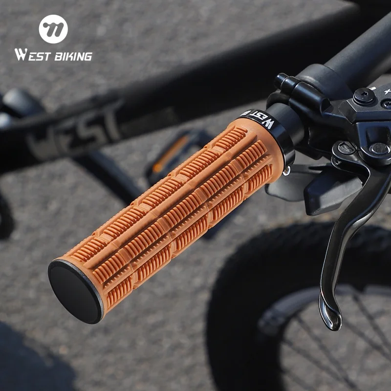 

WEST BIKING Bike Handlebar Grips Anti-Slip Comfortable Grip Lightweight 22.2mm Lock Grip Mountain Bike Handlebars Bicycle Parts