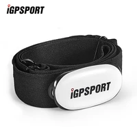 IGPSPORT HR40 Correa para el pecho en blanco y negro Monitor de ritmo cardíaco para ciclismo, correr, senderismo, ANT + Sensor inteligente inalámbrico para Fitness y salud