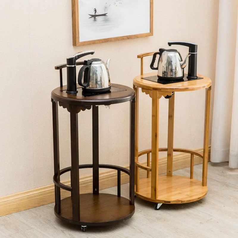 Integrated Small Tea Side Table Kettle Portable Chinese Boiling Water Tea Truck Household Rack Cabinet