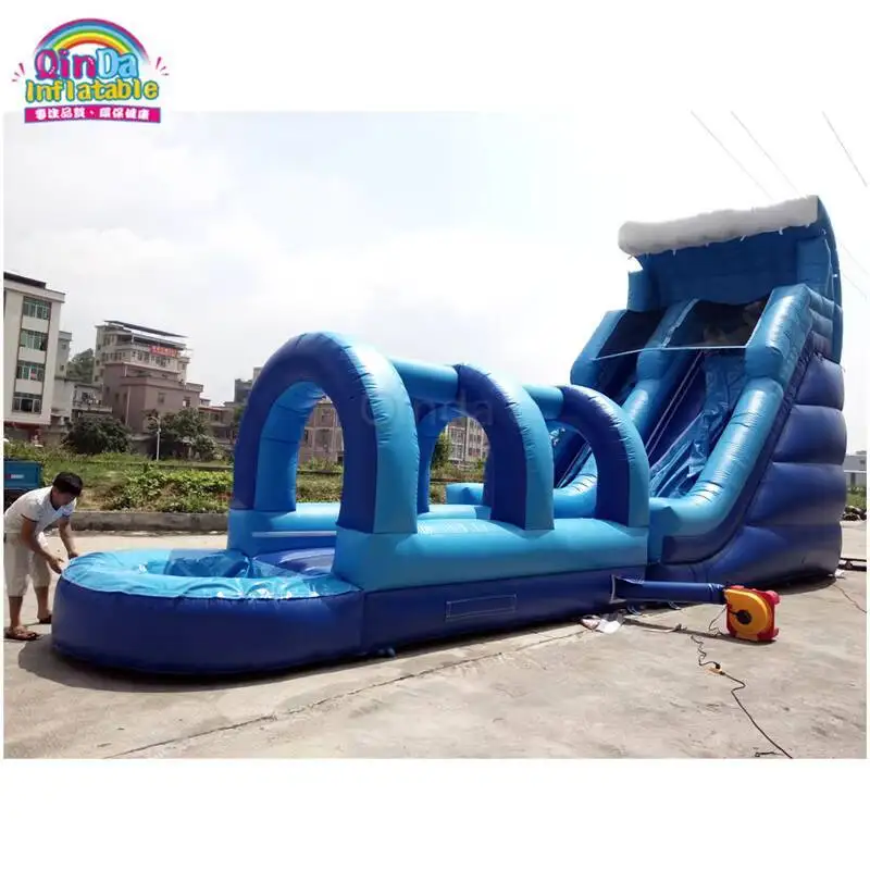 2022 New Kind Bouncy Inflatable Fun Water Slide, Backyard Water Slip And Slide Rentals
