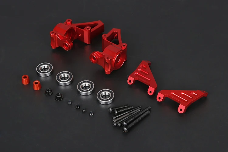 CNC อลูมิเนียมด้านหน้าฮับล้อพวงมาลัยสำหรับ HPI Baja Rovan Baja และ King Motor Baja Buggy