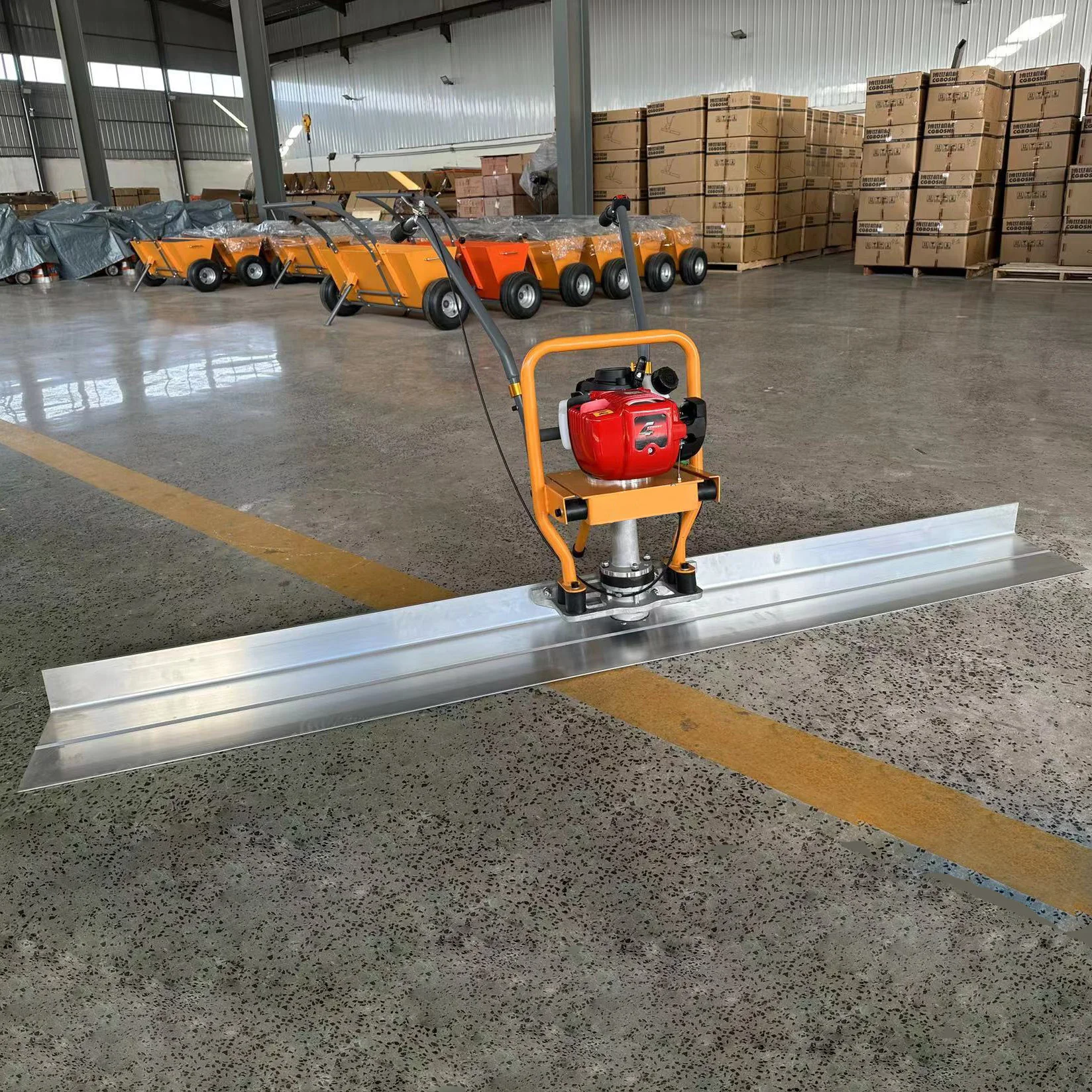Popular Products Concrete Cement Power Screed Road Vibrator Ruler Electric Leveling Machine