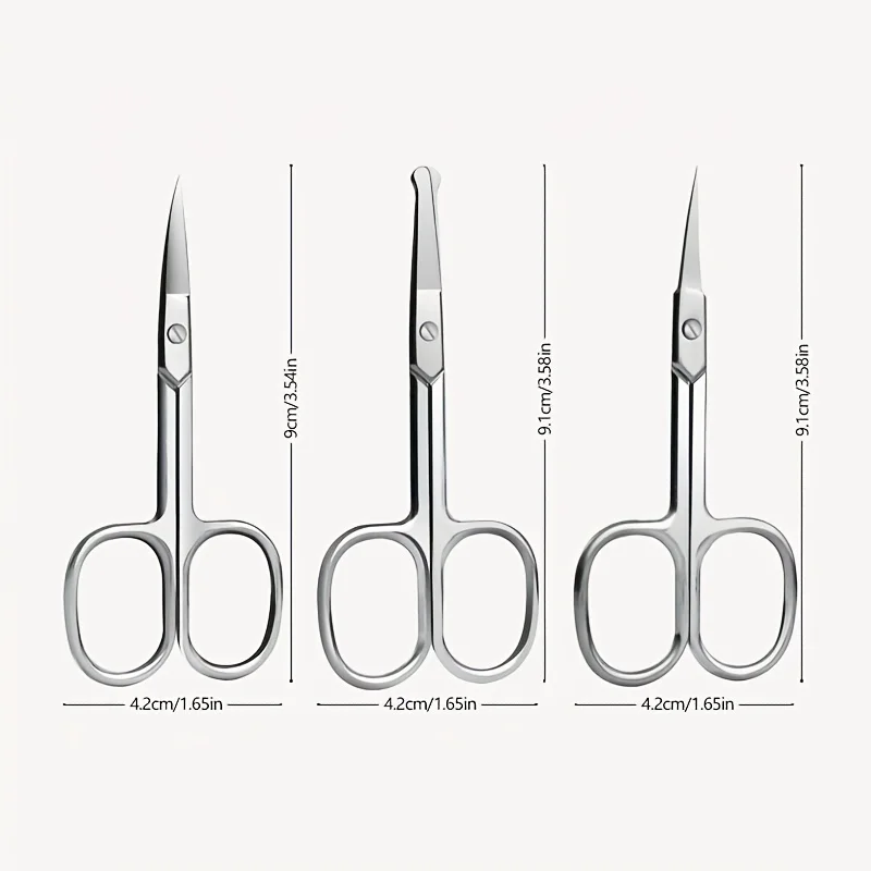 المهنية أداة تشذيب البشرة كماشة مقص الحواجب الفولاذ المقاوم للصدأ الأنف مقص عر مقص أظافر مزيل لباديكير ماني #6